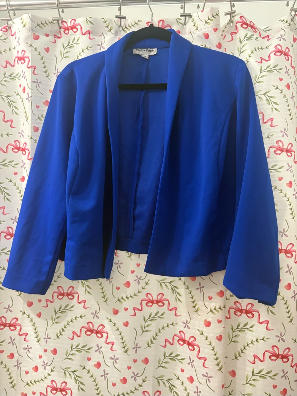 Shelby & Palmer Royal Blue Open-Front Blazer